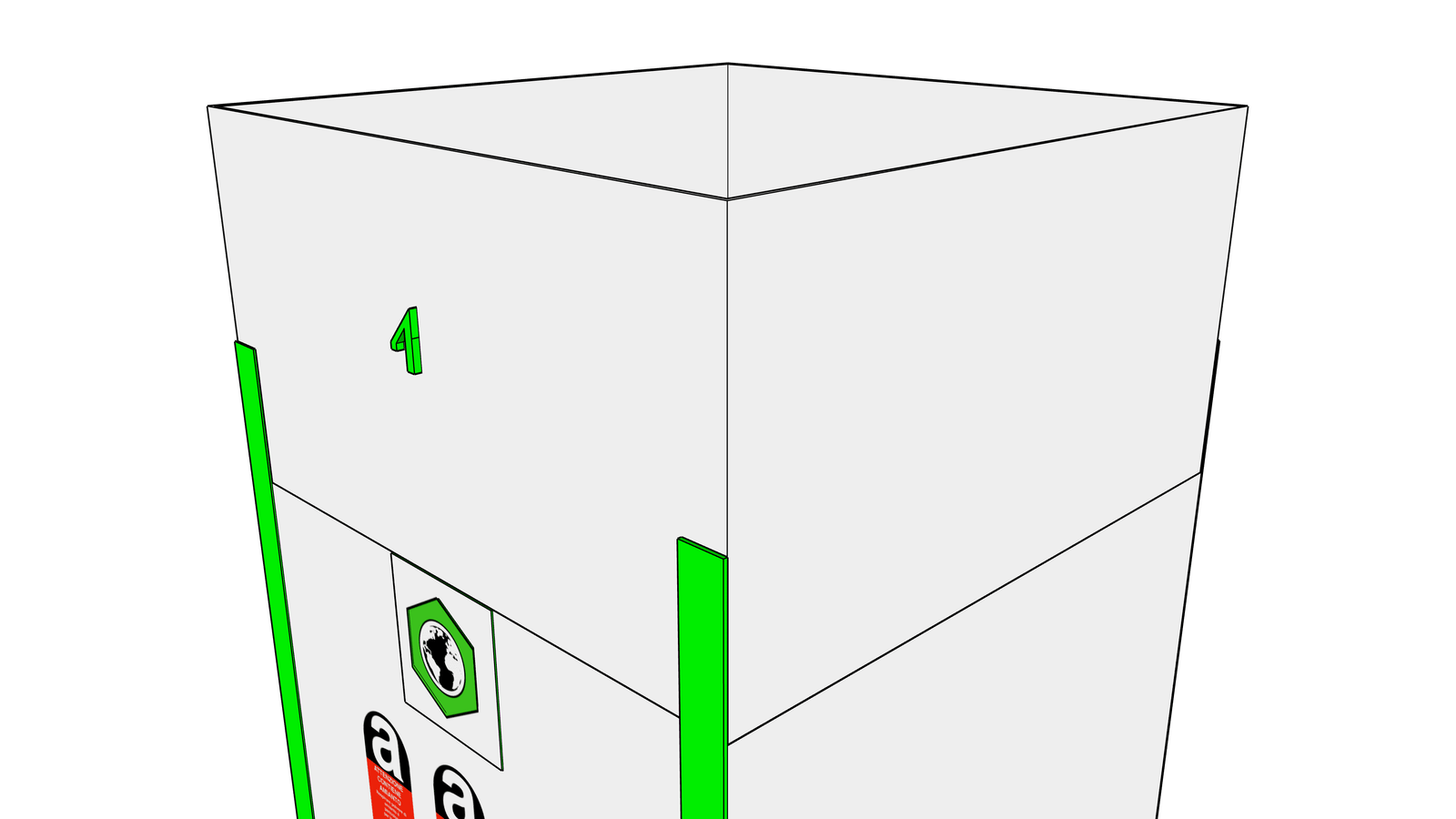 Asbest Big Bag 90x90x110cm, SWL 1000kg, SF:5:1