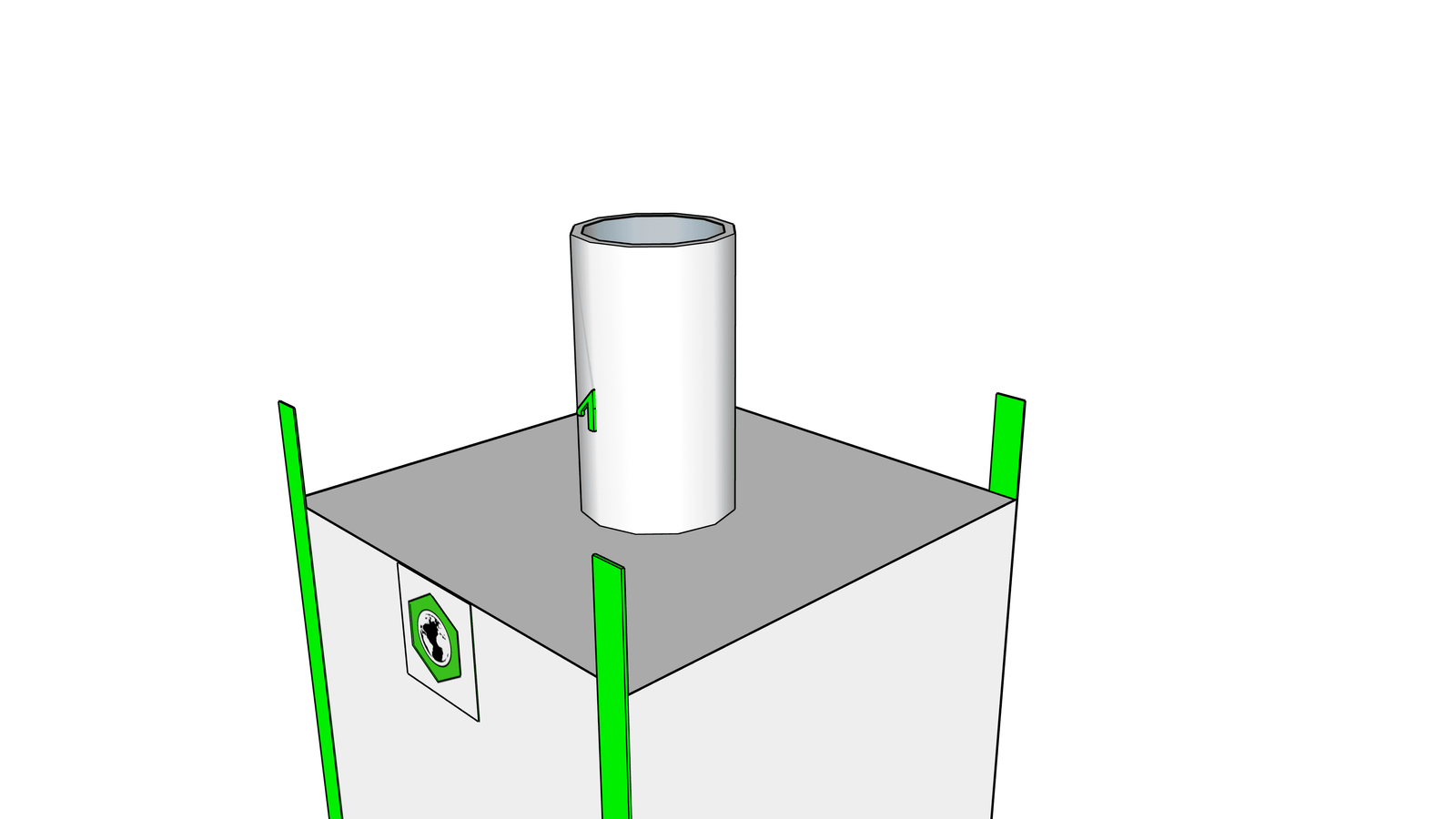 Big Bag 100x100x200cm, SWL 1000kg, SF:5:1