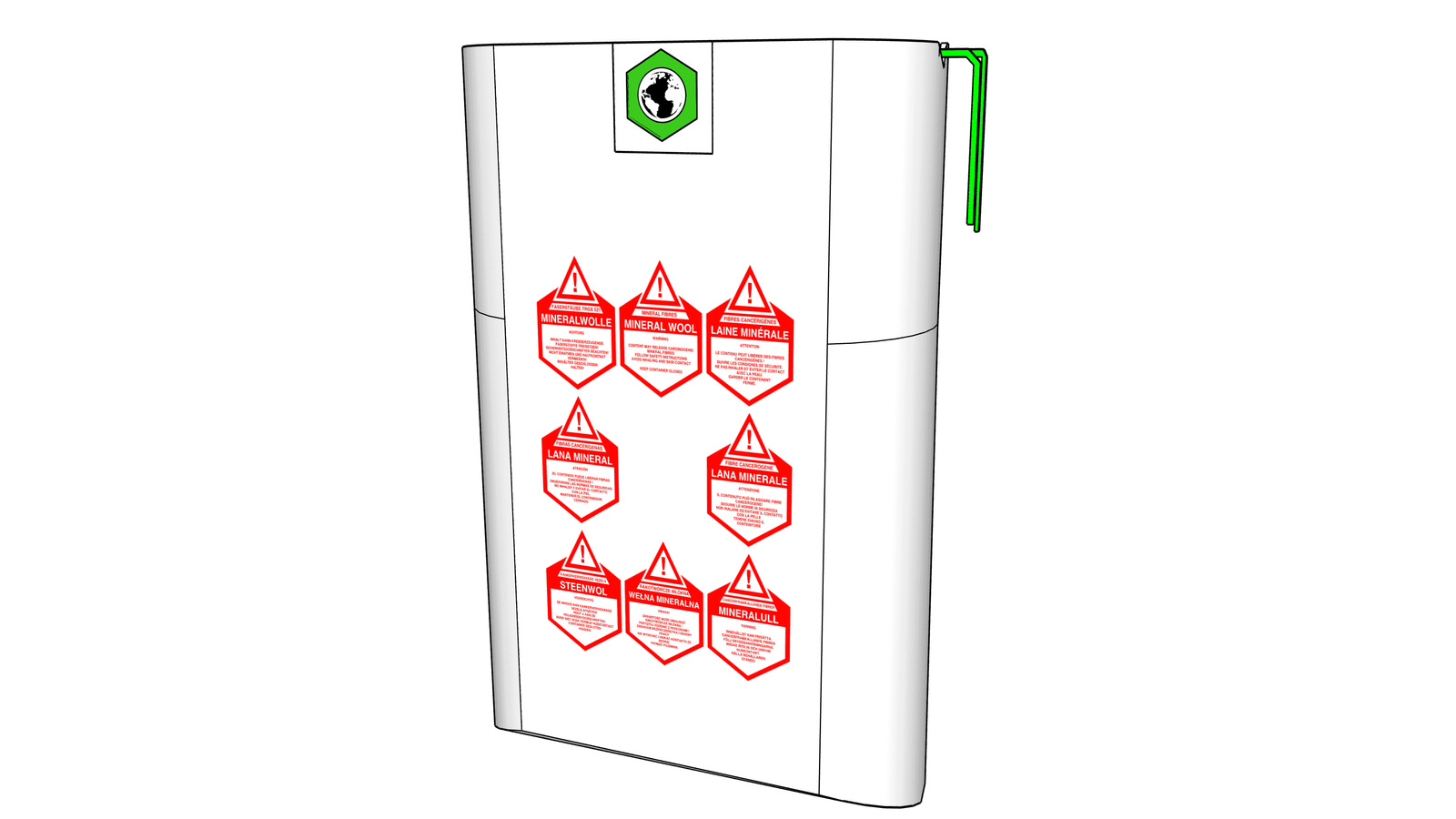 Mineralwolle Flachsack 140x220cm